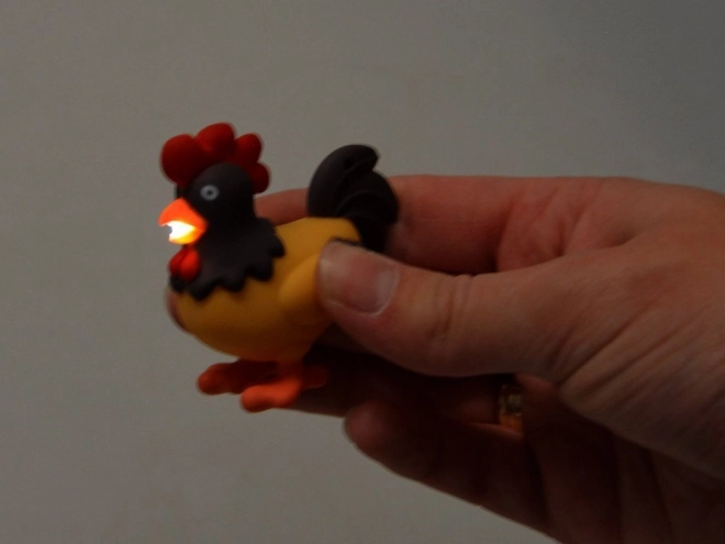 Rooster Keychain with Light and Sound