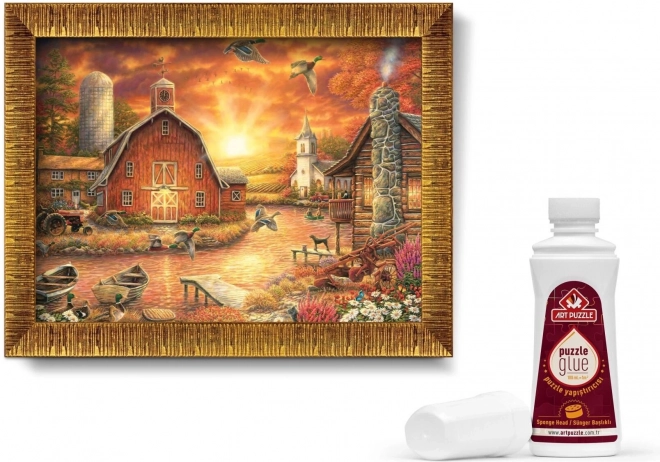 Puzzle with Frame and Glue 'Towards the Sun' 1000 Pieces