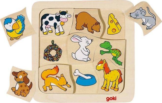 Educational Animal Food Puzzle