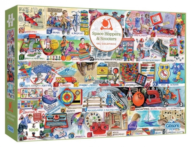 Gibsons Alphabet of Games and Toys Puzzle 1000 Pieces