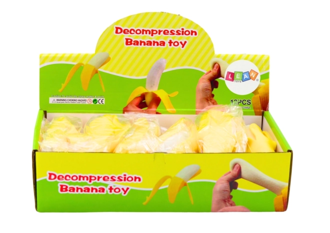 Stretchable Yellow Banana Stress Toy