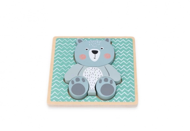 Wooden Puzzle with Bear