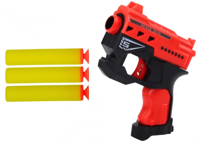 Mini Foam Dart Gun with Suction Cups Red