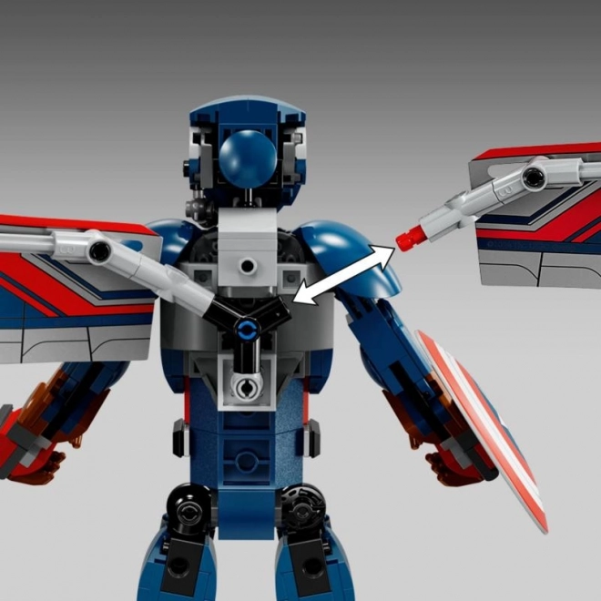 Lego Marvel Captain America Wings Figure