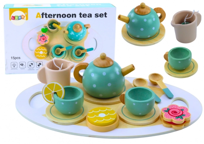 Wooden Tea and Coffee Set for Kids