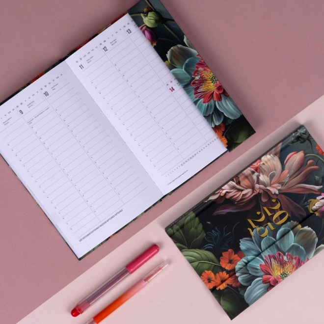 Magnetic Weekly Planner Floral Design 2025