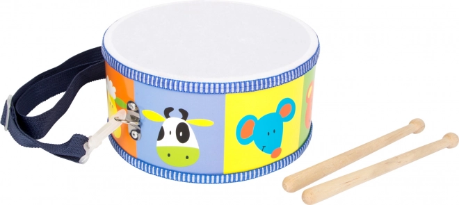 Colorful Drum with Happy Animals