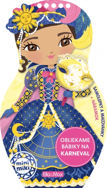 Obliekame bábiky na karneval – Maľovanky