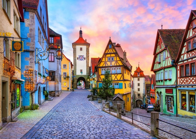 Enjoy Puzzle Old Town Rothenburg Germany 1000 Pieces