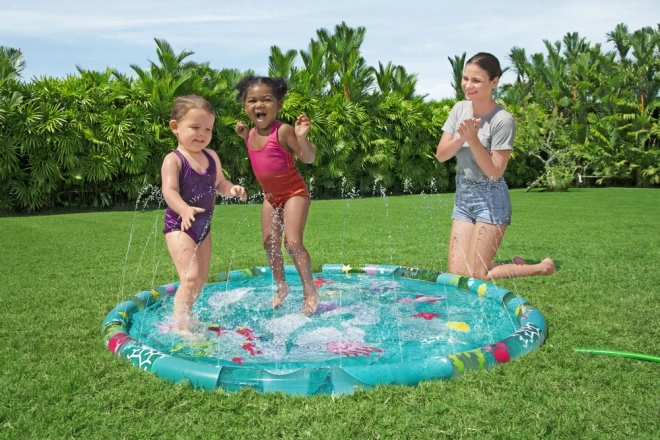 Inflatable Children's Splash Pad with Fountain