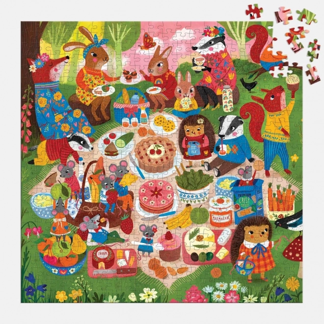 Mudpuppy Forest Picnic Puzzle 500 Pieces