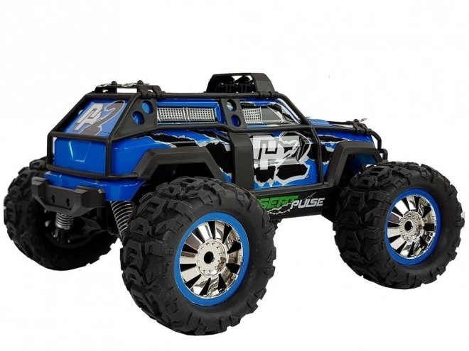 Blue Remote-Controlled Racing Car