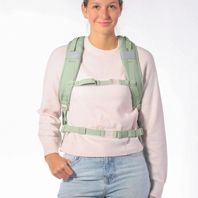 Set für Schüler BAAGL Skate Max Menthol: Rucksack, Federmäppchen, Beutel