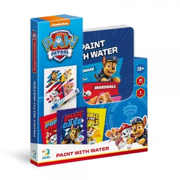 Magical Water Painting Paw Patrol Coloring Book with Brush