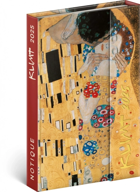 Weekly Magnetic Planner with Gustav Klimt Design 2025