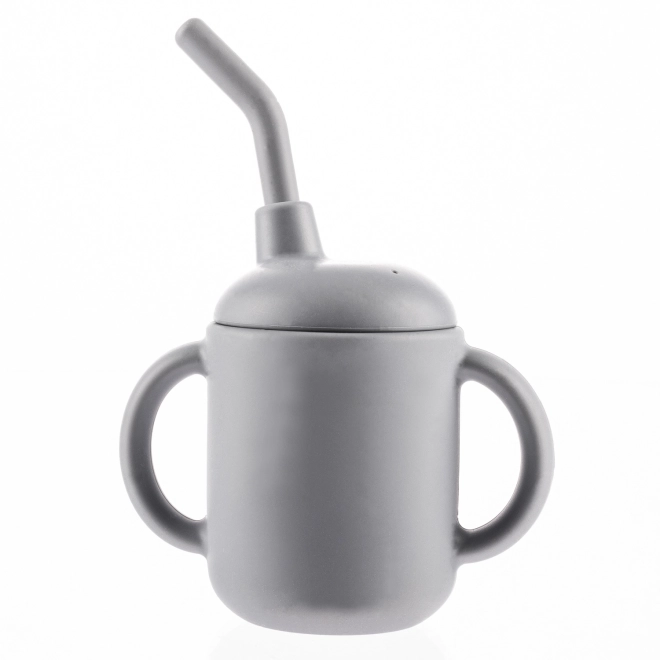 Silicone 2-in-1 Cup Dove Grey