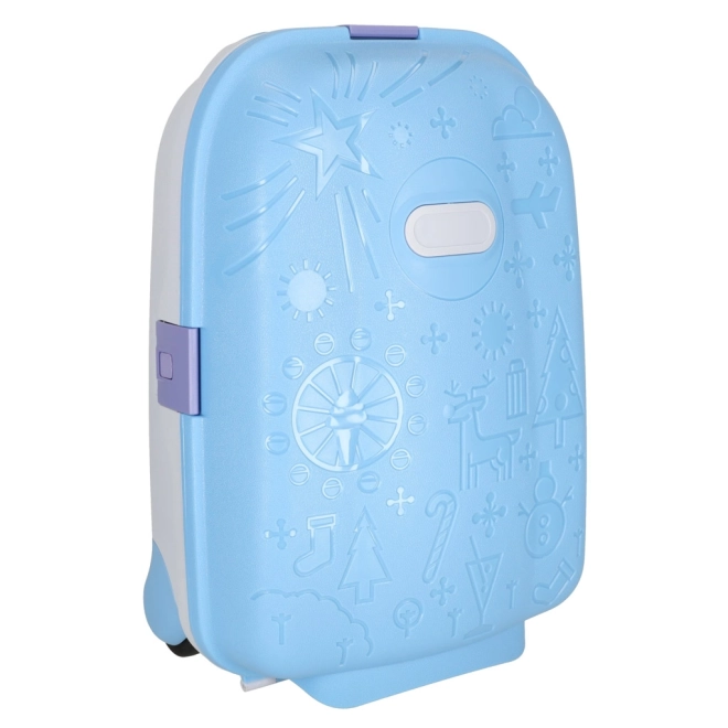 Kids LED Wheeled Carry-On Suitcase - Blue