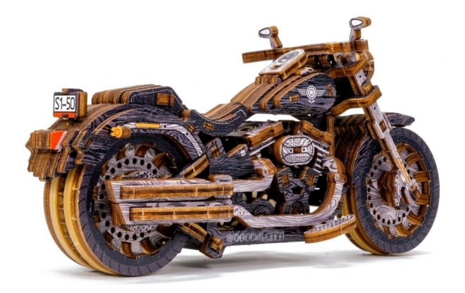 3D Wooden Puzzle Cruiser Motorcycle Limited Edition