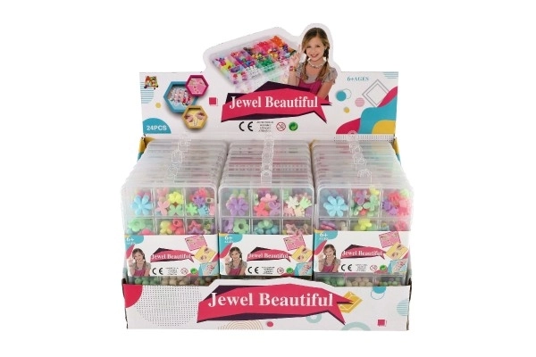 Colorful Plastic Beads Set with String