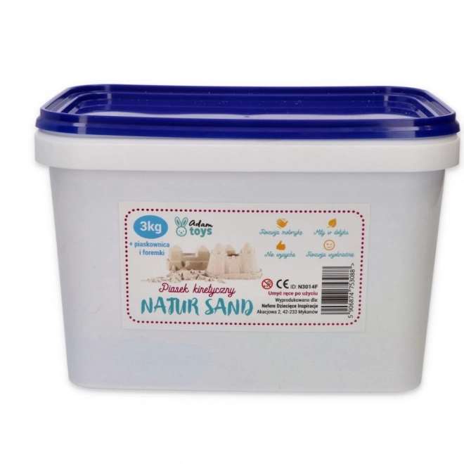 Kinetic Sand 3kg with Molds and Sandbox