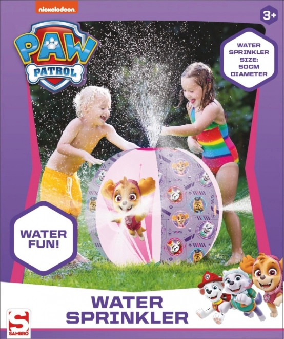 Paw Patrol Pink Inflatable Water Sprinkler Ball