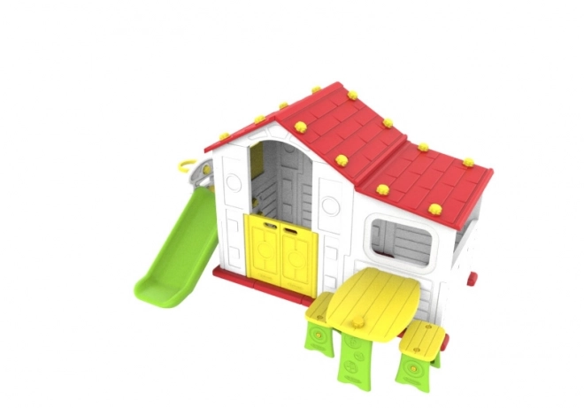 Large House with Vestibule 4-in-1 Red Roof