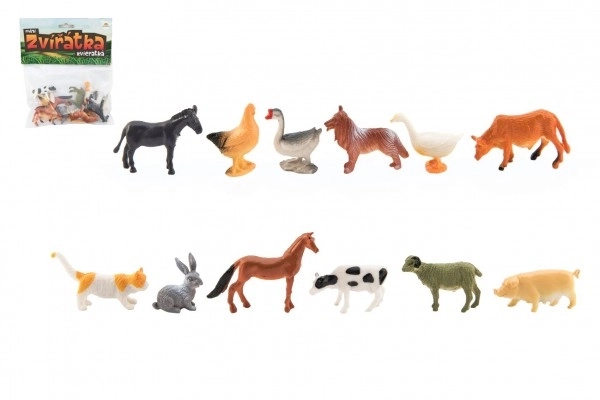 Mini Farm Animals Toy Set