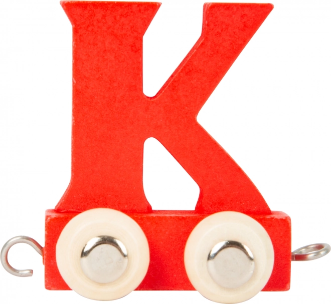 Small Foot Wooden Train Colorful Alphabet Letter K