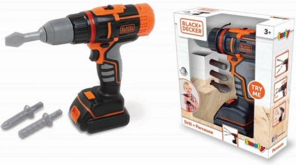 Dziecięca elektryczna wiertarka i wkrętak BLACK+DECKER od Smoby
