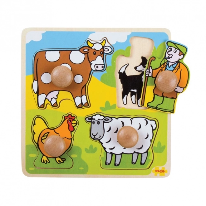 Educational Wooden Farm Puzzle