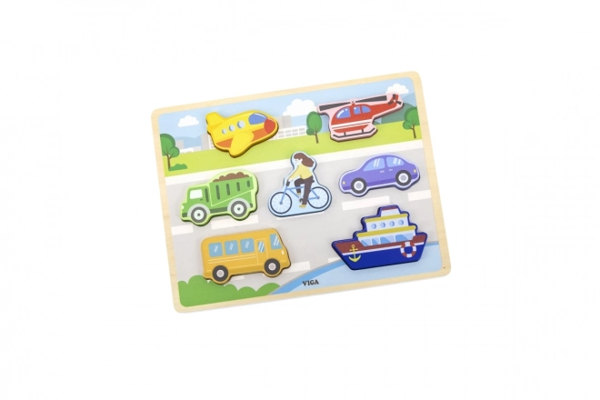 Wooden Puzzle - Vehicles