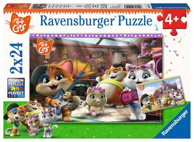 Ravensburger Puzzle 44 Cats 2x24 Pieces