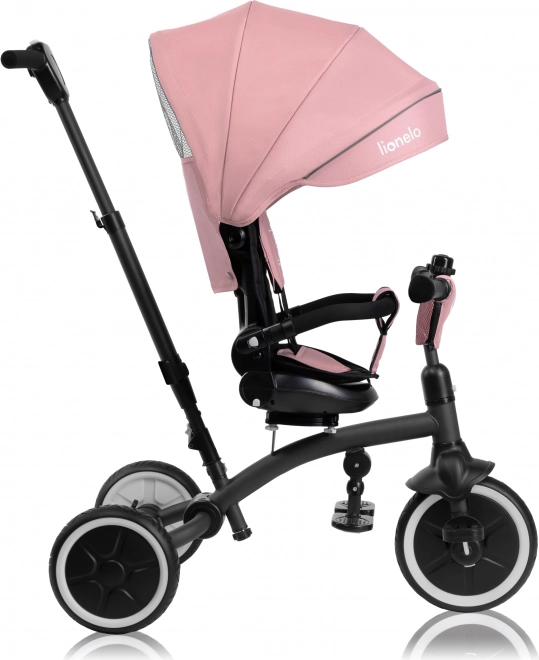 2-in-1 Children's Tricycle by Lionelo - Tris Plus Model in Pink Rose