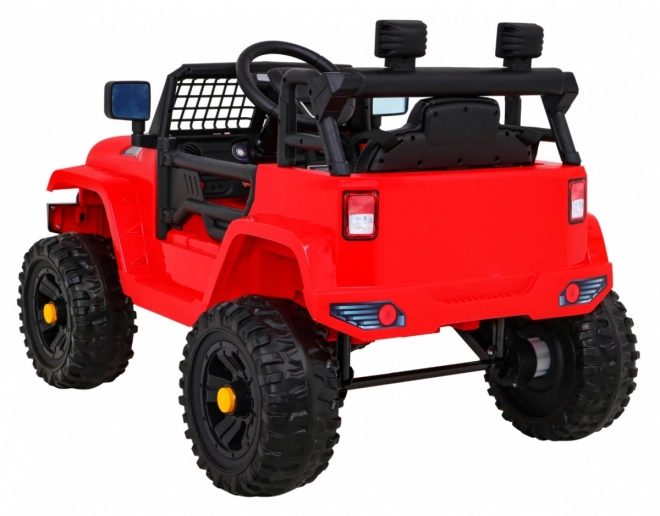 Autíčko Jeep Dark Night na akumulátor pre deti Čierne – Červené
