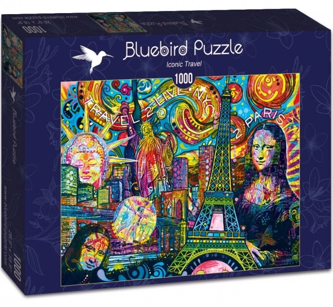 Bluebird puzzle iconic travel 1000 pieces