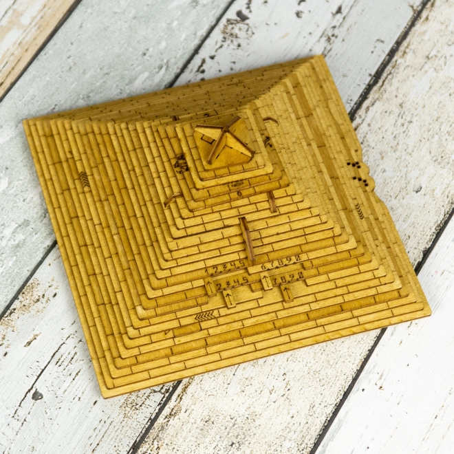 EscapeWelt 3D Wooden Mechanical Puzzle Pyramid