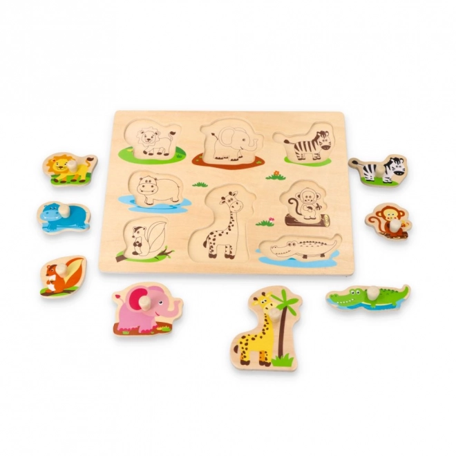 Jungle Friends Puzzle with Handles