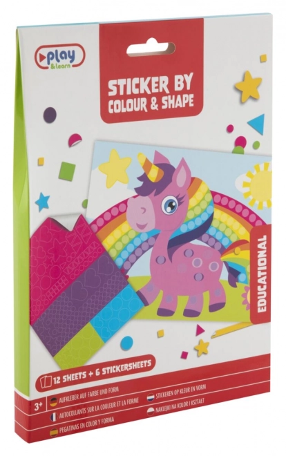 Creative Mosaic Sticker Set by Numbers and Shapes