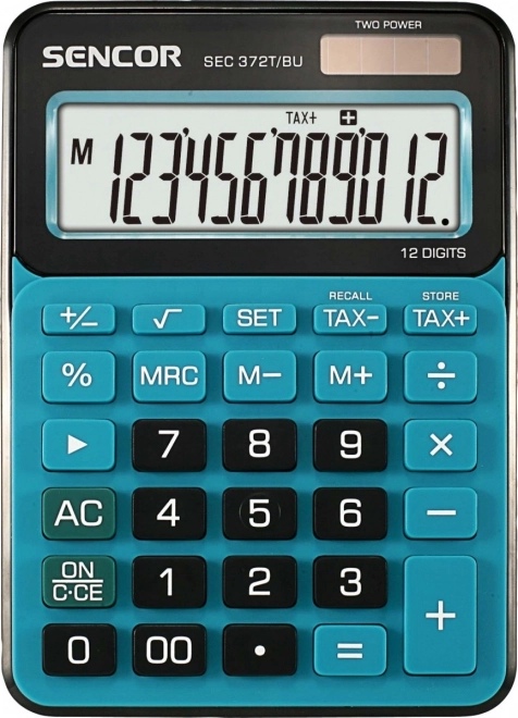 Desktop calculator with large LCD display