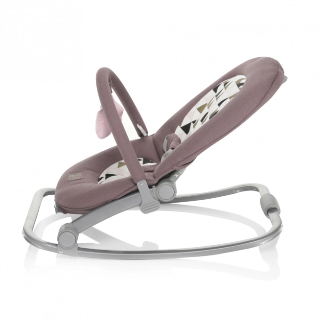 Relax Baby Bouncer with Pink Triangles and Grey