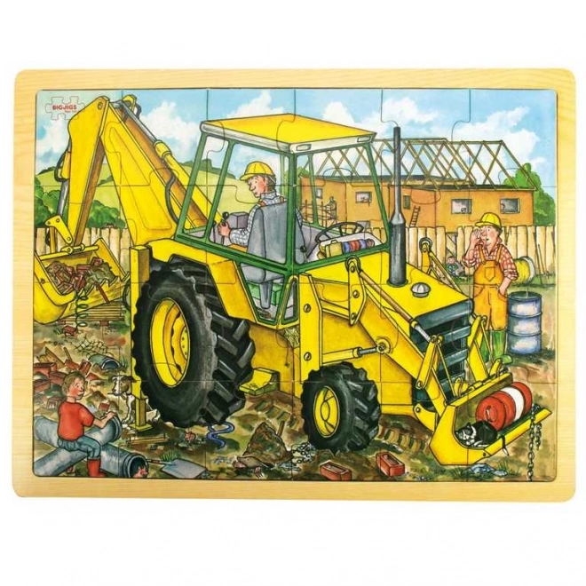 Wooden Puzzle Excavator