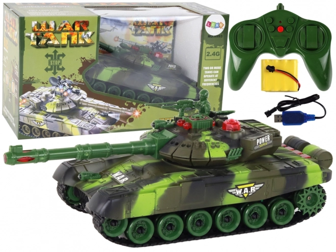 Large Remote-Controlled Military Tank