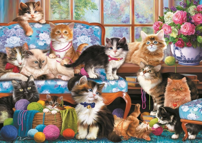 Cat Family Puzzle 500 Pieces