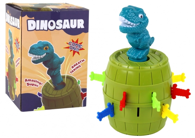 Jumping Dinosaur Barrel Game