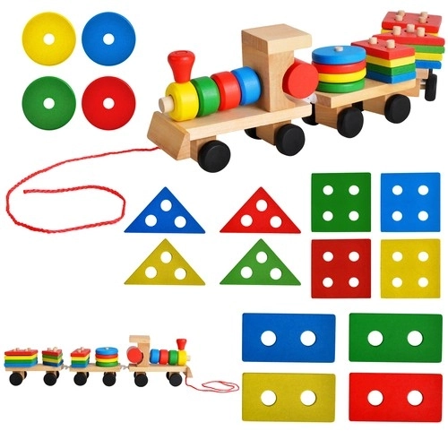 Wooden Train Puzzle and Sorter