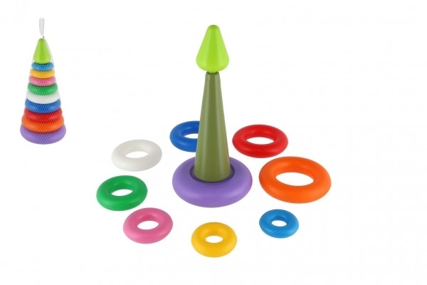 Colorful Ring Stacking Pyramid Toy