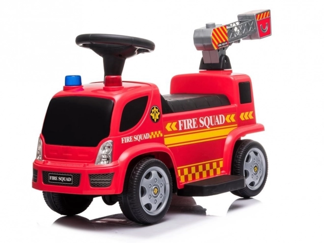 Fire Truck Ride-On with Bubble Blower and Sounds