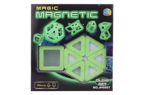 Magnetic Toy Building Set with Lights 14 Pieces