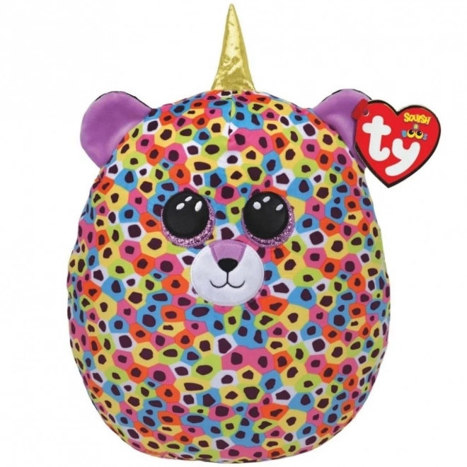 Ty Squish-a-Boos Multicolor Leopard Plush with Horn