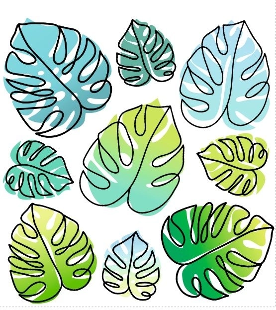 Iron-On Monster Leaf Patches